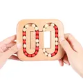 Jouet labyrinthe boule en bois jeu plat entraînement du cerveau décompression Table de bureau