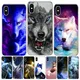 Coque transparente en TPU souple avec peinture de loup coque transparente pour iPhone 11 13 14 Pro