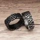 Bague Vintage Nordique Valknut en Acier Inoxydable Noir pour Homme Bijoux Amulette Punk Viking