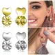 Support de boucles d'oreilles papillon ensembles de boucles d'oreilles de couleur or et argent