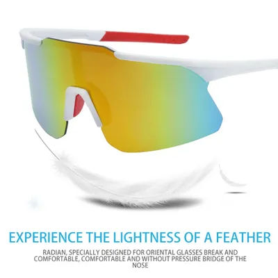 Lunettes de soleil d'équitation polarisées UV degré de vent lunettes de moto lunettes de sport de