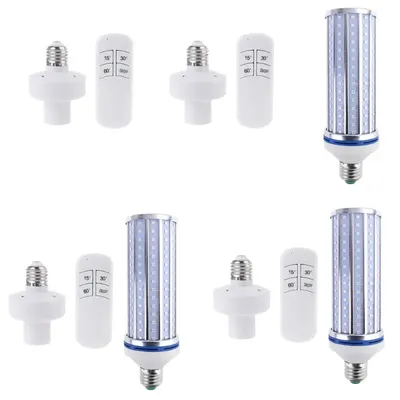Lumière germicide UV 60W ampoule LED UVC lampe E26 110V 220V 86-265V minuterie télécommande