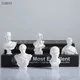 Tête de FC blanche pour portraits figurine grecque Myenson mini statue de buste en plâtre