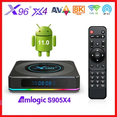 Boîtier TV X96 Tage Amlogic S905tage Android 11 4 Go 32 Go 64 Go prise en charge AV1 lecteur