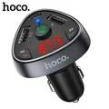 Hoco – chargeur de voiture sans fil Bluetooth transmetteur FM lecteur MP3 double USB LCD pour