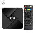 Boîtier Smart TV D905 Android 2022 8 Go 4K télécommande câble alimentation limitée lecteur