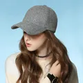 Casquette de Baseball en laine pour femme chapeau épais garde au chaud mode féminine casquette