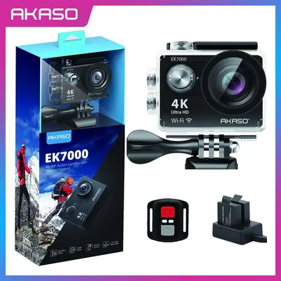AKASO – caméra de sport étanche EK7000 4K30FPS sous-marine Ultra HD grand Angle de 170 degrés 98