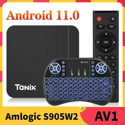 Tanix-Boîtier Smart TV W2 Amlogic S905W2 Android 11.0 4 Go/16 Go 10 Go/2 Go lecteur multimédia