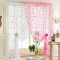 Rideaux de maison drapés en dentelle transparente papillon panneau de chambre à coucher rideau de