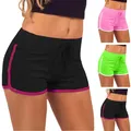 Short de sport de cyclisme pour femmes vert rose taille haute fitness en coton commandé short