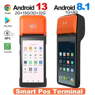 Imprimante thermique tout-en-un avec lecteur de codes-barres terminal PDA Android POS appareil