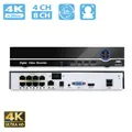 BESDER 4K 8CH CCTV POE NVR Prise en charge de l'enregistreur vidéo réseau Détection facial 8MP H.265