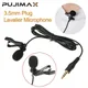 PUJIAMX-Mini microphone Lavalier 3.5mm pince métallique micro-cravate 1.5m/3m pour téléphone