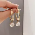 Boucles d'oreilles créoles en perles pour femmes boucles d'oreilles pendantes nouées breloques