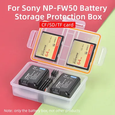 KingMa – support de batterie en plastique NP-FW50 boîte de rangement pour batterie Sony NP-FW50