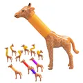 Jouet Sensoriel en Tubes de Girafe pour Enfant et Adulte Souligné Anti-Stress à Presser Cadeau