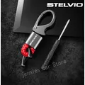 Bibelot de voiture Romeo Stelvio porte-clés en métal porte-clés en cuir accessoires de voiture