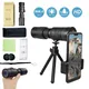 Télescope monoculaire Portable 4K 10-300x40mm Super téléobjectif Zoom pour la plage voyage