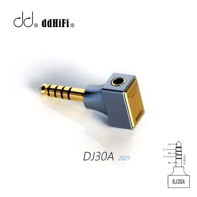 ESTE DDHIFI-Adaptateur DJ30A 2021 3.5mm femelle vers mâle 4.4mm pour broderie dans Ifi Fiio Hiby