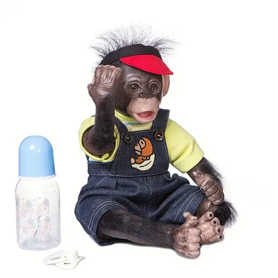 Mini Singe Bébé Jumeau Silicone Flexible Reborn Premie Collecemballages Art Butter Détaillé Fait