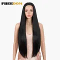 EDOM-Perruque synthétique lisse et longue pour femme noire 30 pouces livraison gratuite