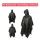 Poncho de pluie camouflage imperméable pour hommes et femmes imperméable à capuche polymère de