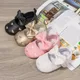 KIDSUN-Chaussures à nœud papillon pour bébé fille souliers pour enfant nouveau-né princesse