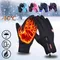 Gants de sport coordonnants imperméables pour hommes et femmes, écran tactile, chaud, extérieur,