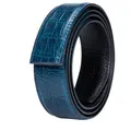 3.5cm hommes ceinture sans boucle haute qualité peau de vache en cuir véritable ceinture sans boucle