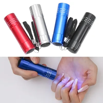 Lampe UV Portable à 9 LED en alliage d'aluminium sèche-ongles outil de manucure