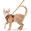 ATUBAN – harnais et laisse de marche pour chat harnais de gilet souple et réglable pour chat veste