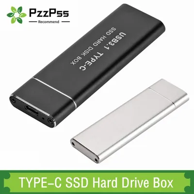 PzzPss – boîtier de disque dur Mobile SSD USB 3.1 TYPE-C à M.2 NGFF 6Gbps boîtier externe pour