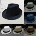 Chapeau Fedora Classique en Paille pour Homme et Femme Chapeau anderà Large Bord pour ixd'Été