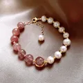 bracelet femme bijoux femme luxe bracelet luxe cadeau femme Bracelet de perles en cristal naturel