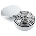 Emporte-pièce rond en acier inoxydable ensemble de 14 pièces moule à anneau pour gâteau mousse