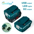 Adaptateur de lampe de poche pour Makita 14V 18V batterie avec lampe LED prise de sortie USB kit