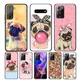 Coque de téléphone souple en forme d'animal mignon PDPDog étui noir pour Samsung Galaxy S24 S23 S22