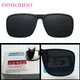 DOHOHDO – lunettes de soleil polarisées à Clip rectangulaires pour la conduite miroir Vision