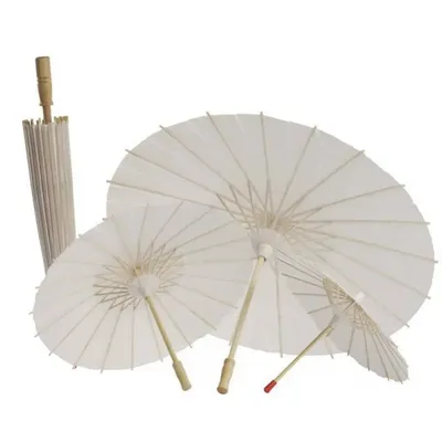 Parapluie en papier vintage chinois vierge bricolage décor de mariage accessoires de danse pour
