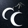 Boucles d'oreilles gothiques lune croissant de lune bijoux sorcières bijoux gothiques bijoux