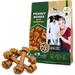 Beloved Pets Dog Peanut Butter Bones with Cranberry & Rawhide Free Chew Treats - Pet Natural Mini & Big Organic Snacks Healthy Collagen & Bulk Best Chews for Training Small & Large Dogs - Made for USA