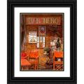 Borelli Guido 12x14 Black Ornate Wood Framed with Double Matting Museum Art Print Titled - caffe nero