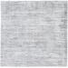 4 X 4 Rug Silk Grey Modern Handloom Scandinavian Solid Room Size Carpet