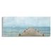 Stupell Industries Waterfront Pier Coastal Ocean View Painting Gallery Wrapped Canvas Print Wall Art Design by Danhui Nai