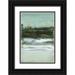 McAlpine Heather 11x14 Black Ornate Wood Framed with Double Matting Museum Art Print Titled - Coastline I