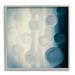 Stupell Industries Rich Blue Abstract Circles Modern Circles Design Framed Wall Art 17 x 17 Design by Amy Brinkman