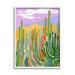 Stupell Industries Modern Desert Scenery Cactus Plants Painting White Framed Art Print Wall Art Design by Laura Marr