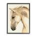 Stupell Industries Country Horse Farm Animal Portrait Graphic Art Black Framed Art Print Wall Art Design by Grace Popp