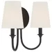 Crystorama Payton 2 Light Wall Sconce - PAY-922-BF